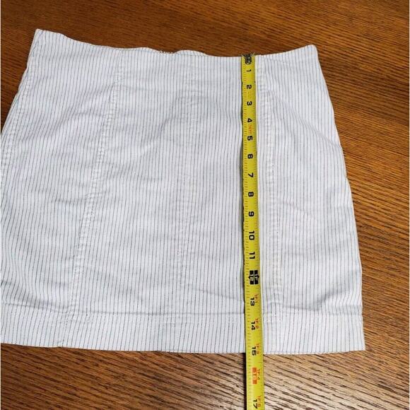 Free People 6 Modern Femme Denim Skirt Mini Stretch Stripes Boho REVOLVE Small - Picture 11 of 12